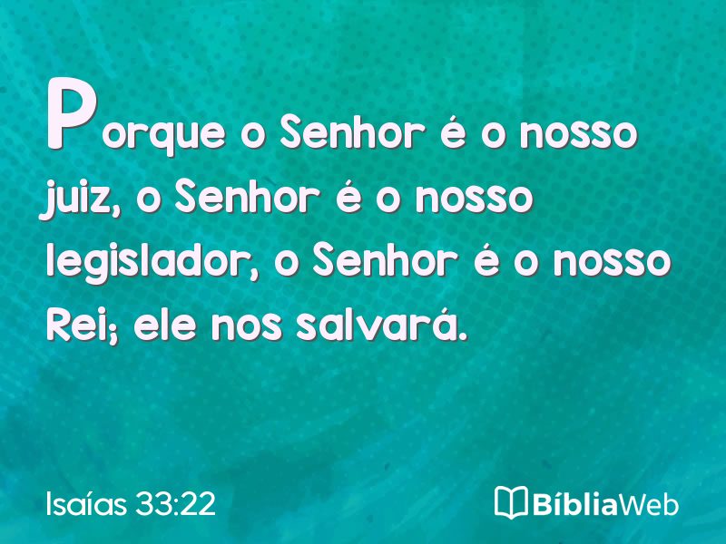 Isaías 33:22 em imagem para compartilhar