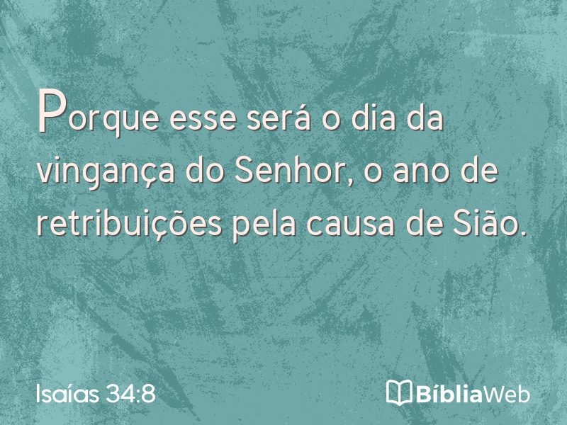 Isaías 34:8 em imagem para compartilhar