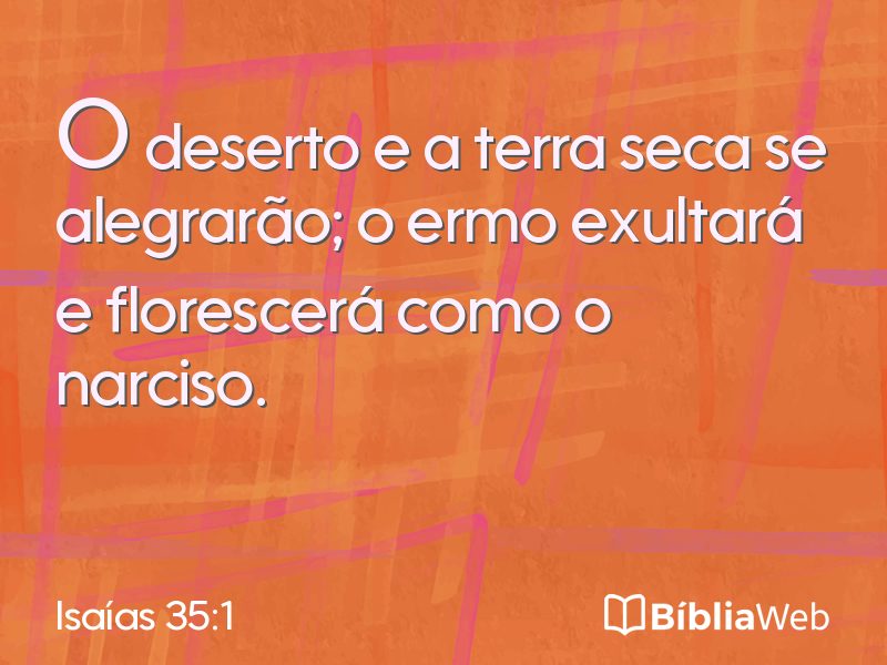 Isaías 35:1 em imagem para compartilhar
