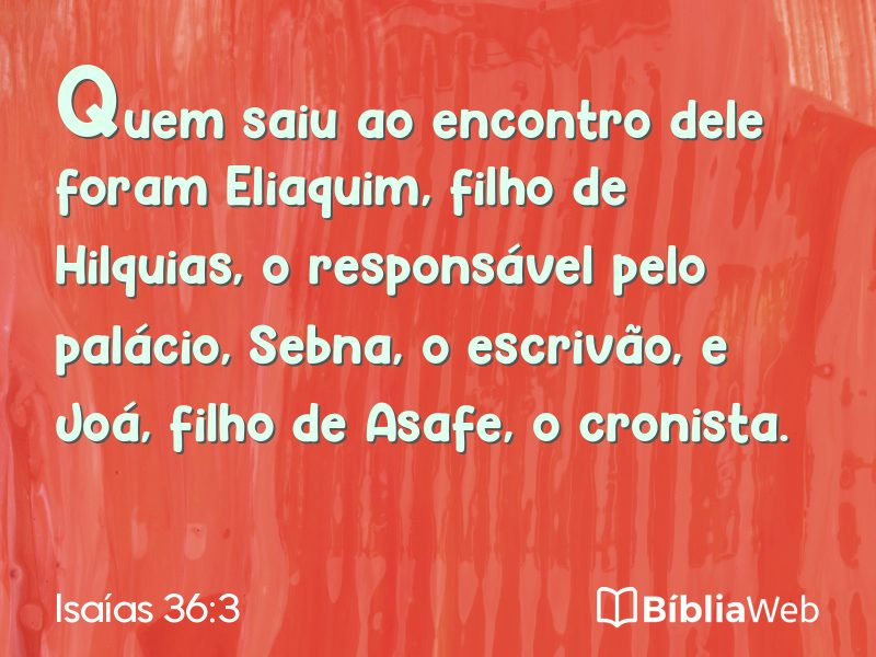Isaías 36:3 em imagem para compartilhar