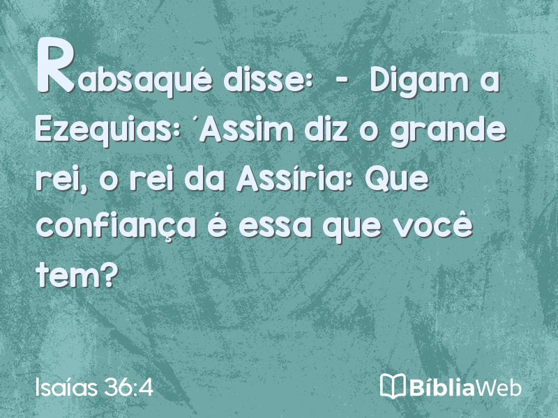 Isaías 36:4 em imagem para compartilhar