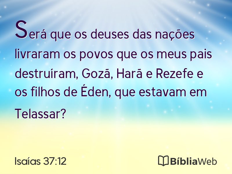 Isaías 37:12 em imagem para compartilhar
