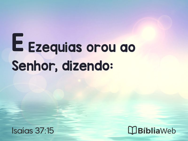 Isaías 37:15 em imagem para compartilhar