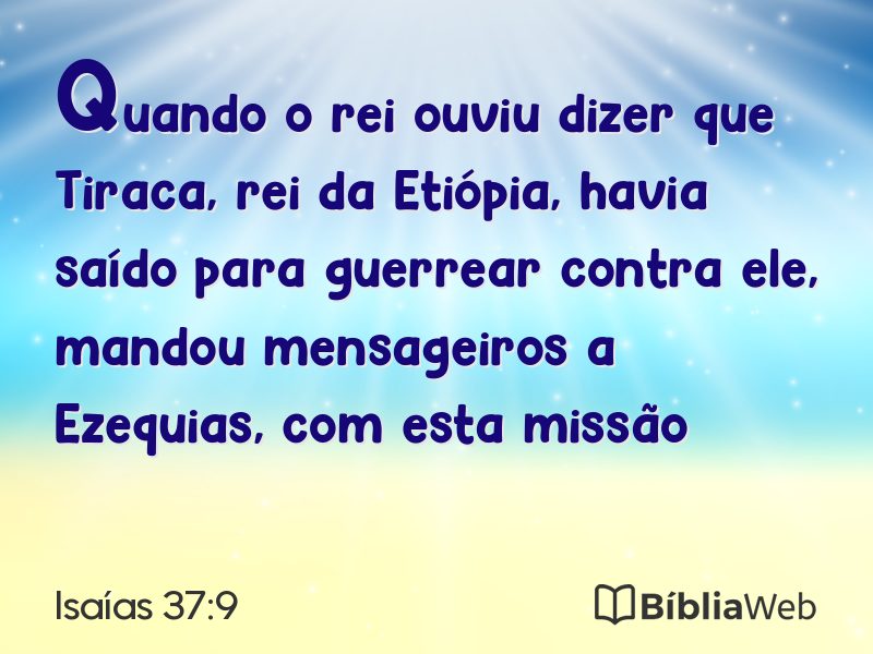 Isaías 37:9 em imagem para compartilhar