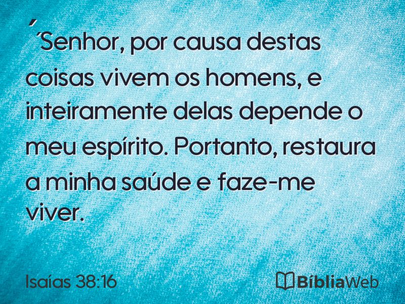 Isaías 38:16 em imagem para compartilhar