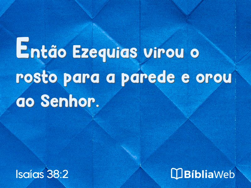 Isaías 38:2 em imagem para compartilhar