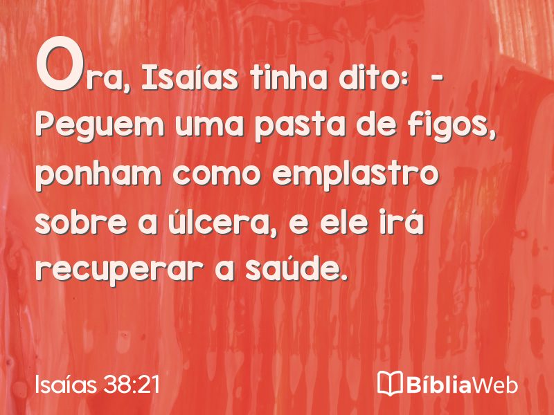 Isaías 38:21 em imagem para compartilhar