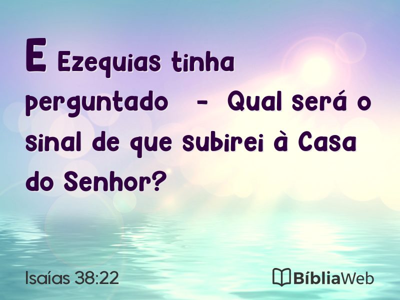 Isaías 38:22 em imagem para compartilhar