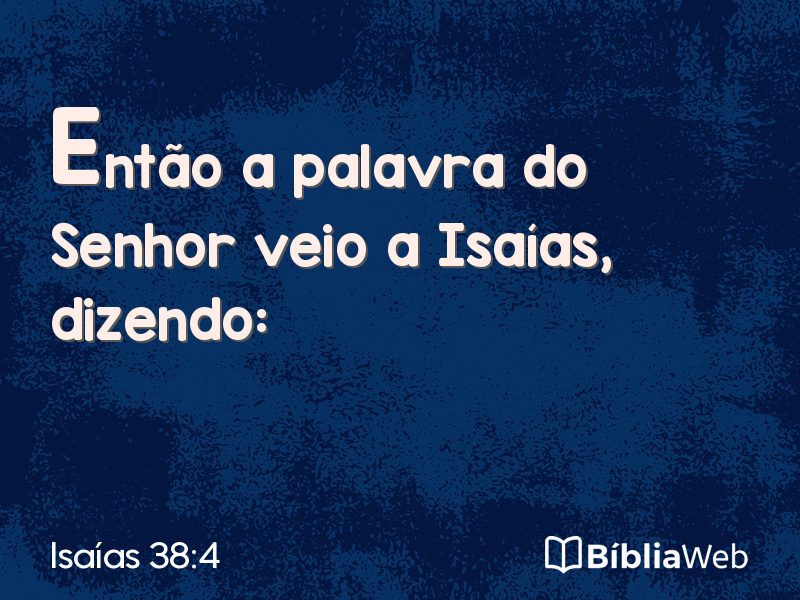 Isaías 38:4 em imagem para compartilhar