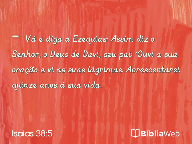 Isaías 38:5 em imagem para compartilhar