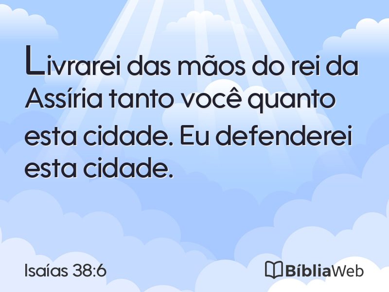 Isaías 38:6 em imagem para compartilhar