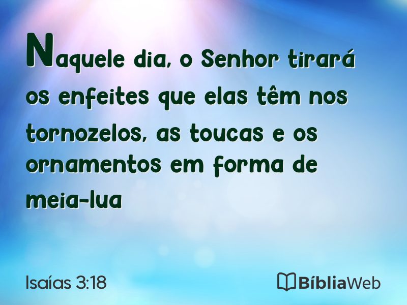 Isaías 3:18 em imagem para compartilhar