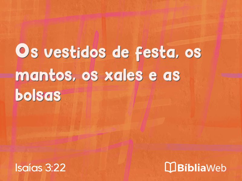 Isaías 3:22 em imagem para compartilhar