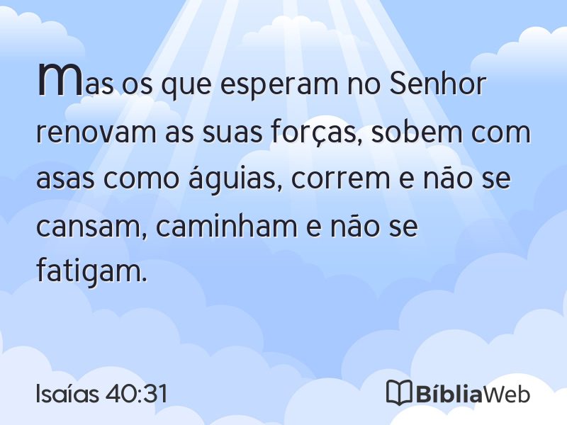 Isaías 40:31 em imagem para compartilhar