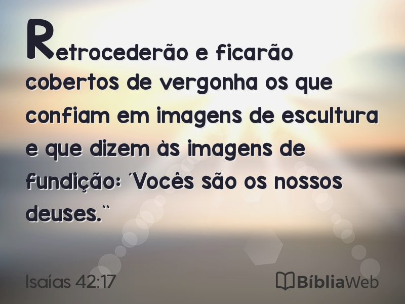 Isaías 42:17 em imagem para compartilhar