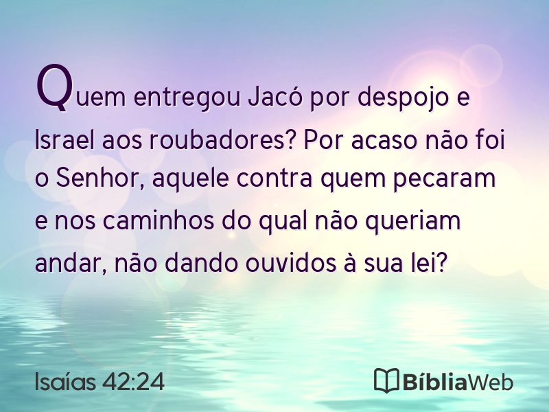 Isaías 42:24 em imagem para compartilhar