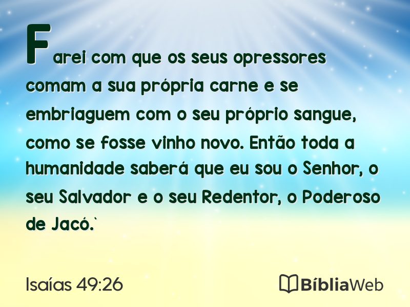 Isaías 49:26 em imagem para compartilhar