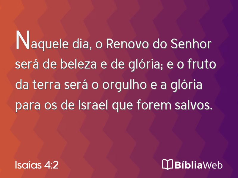 Isaías 4:2 em imagem para compartilhar