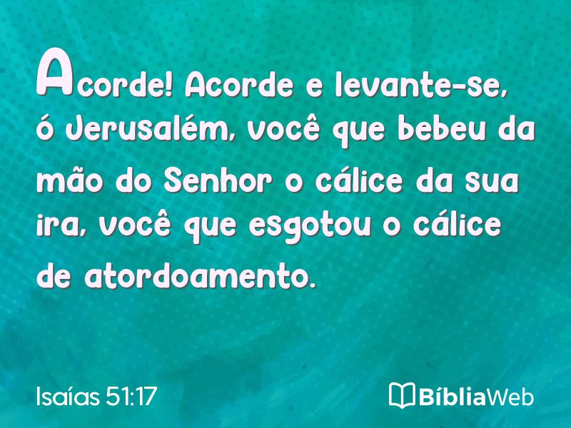 Isaías 51:17 em imagem para compartilhar