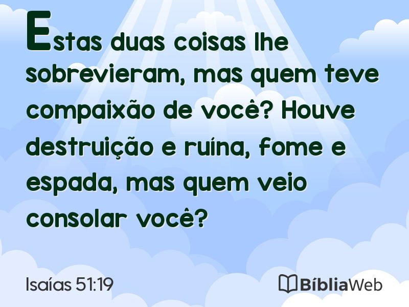 Isaías 51:19 em imagem para compartilhar