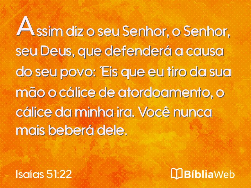 Isaías 51:22 em imagem para compartilhar
