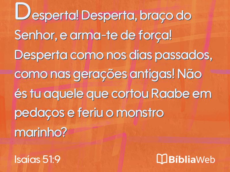 Isaías 51:9 em imagem para compartilhar