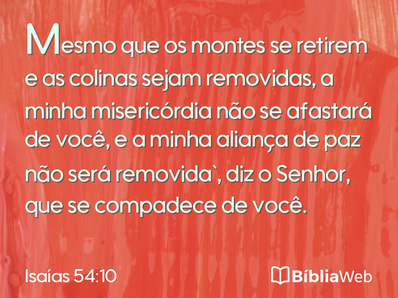 Isaías 54:10 em imagem para compartilhar