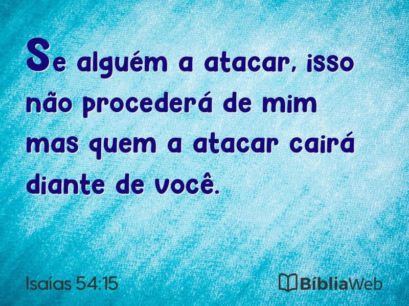 Isaías 54:15 em imagem para compartilhar