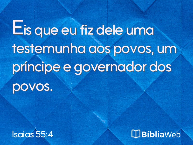 Isaías 55:4 em imagem para compartilhar