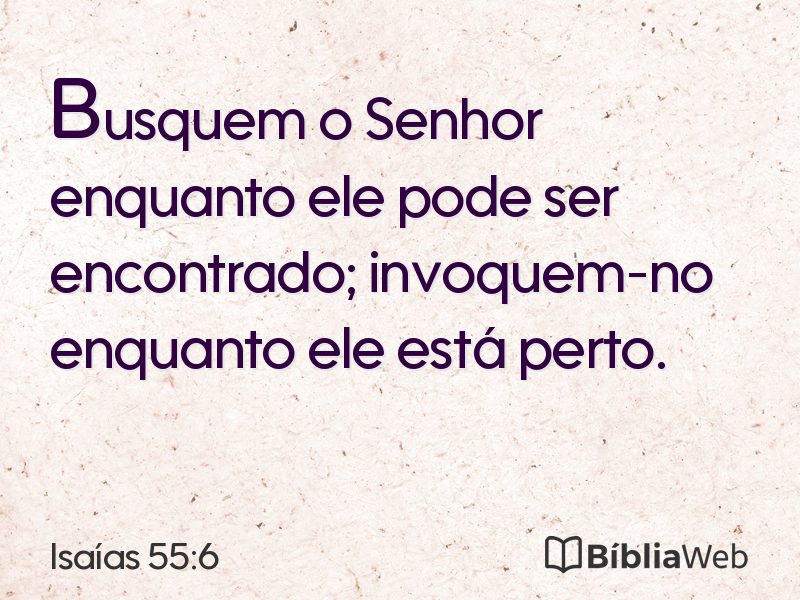 Isaías 55:6 em imagem para compartilhar