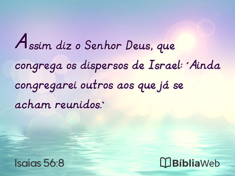 Isaías 56:8 em imagem para compartilhar