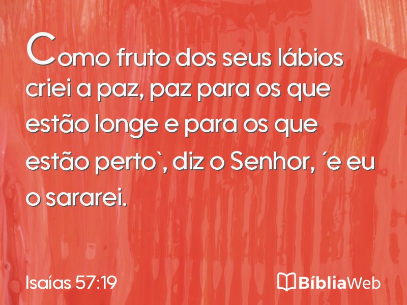 Isaías 57:19 em imagem para compartilhar