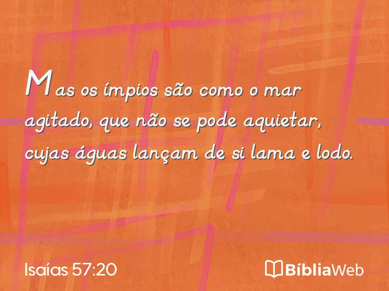 Isaías 57:20 em imagem para compartilhar