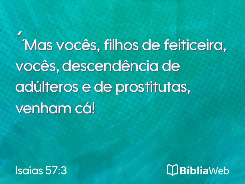 Isaías 57:3 em imagem para compartilhar