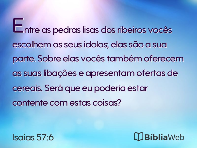 Isaías 57:6 em imagem para compartilhar