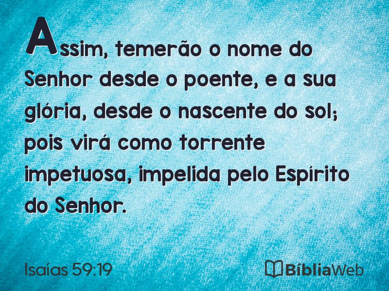 Isaías 59:19 em imagem para compartilhar