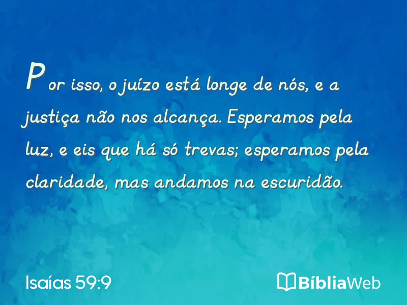 Isaías 59:9 em imagem para compartilhar