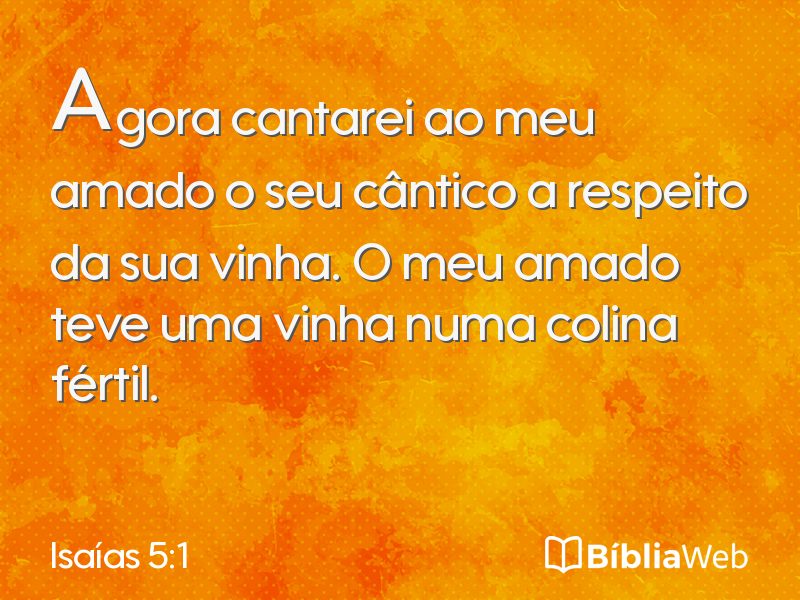 Isaías 5:1 em imagem para compartilhar