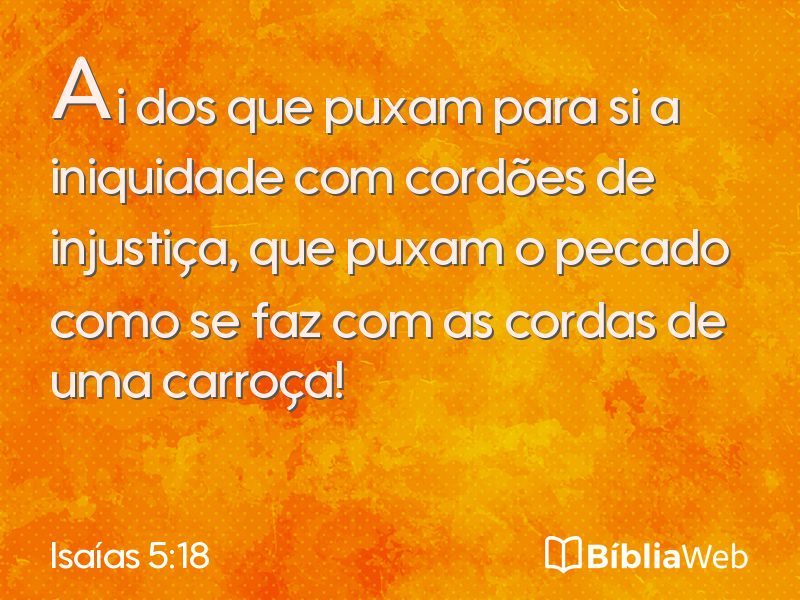 Isaías 5:18 em imagem para compartilhar