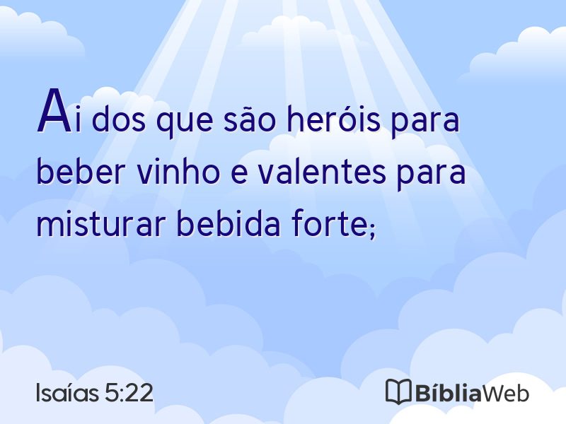 Isaías 5:22 em imagem para compartilhar