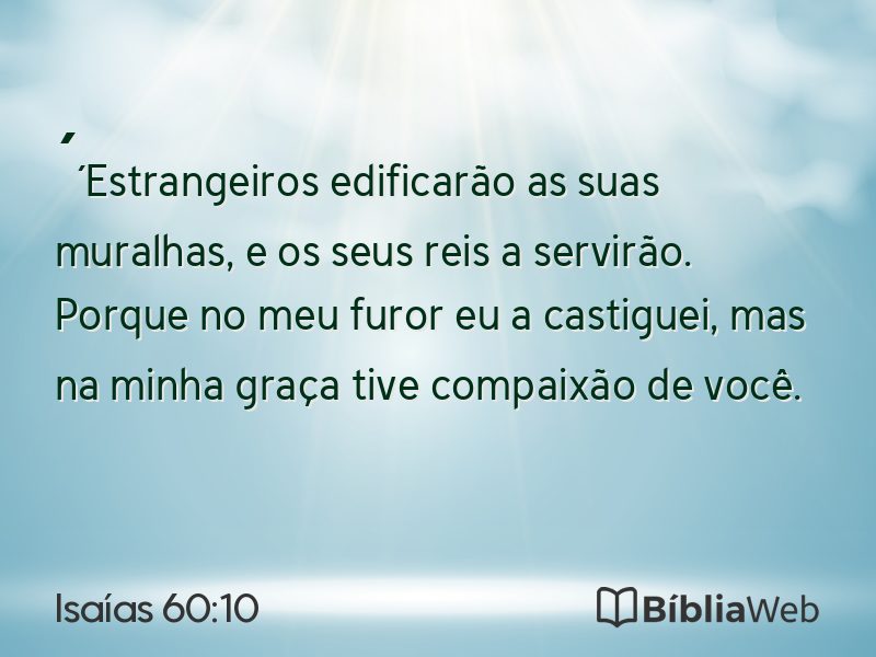 Isaías 60:10 em imagem para compartilhar