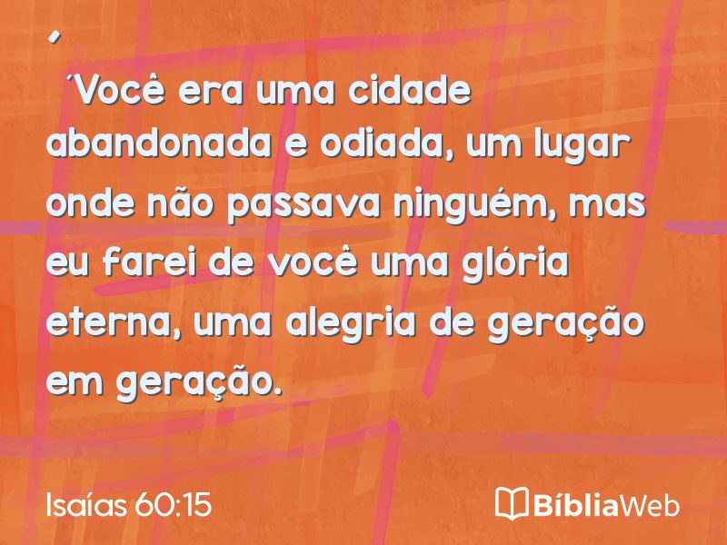 Isaías 60:15 em imagem para compartilhar