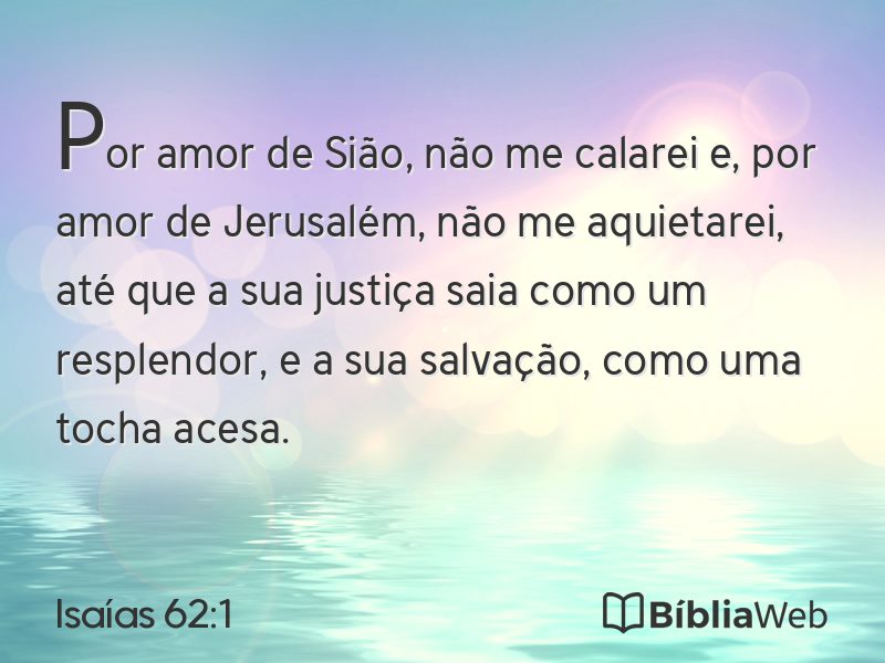 Isaías 62:1 em imagem para compartilhar