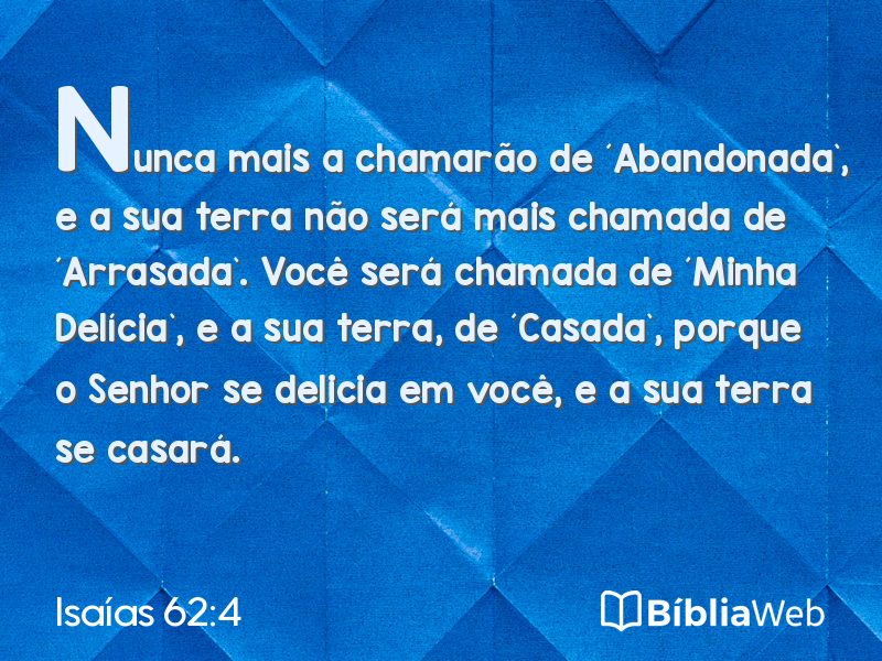 Isaías 62:4 em imagem para compartilhar