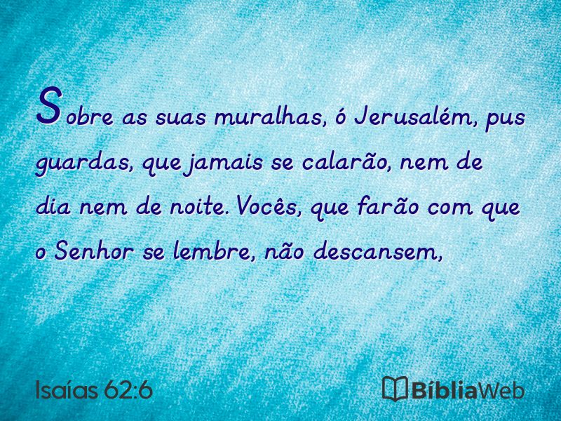 Isaías 62:6 em imagem para compartilhar