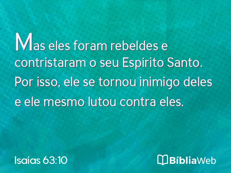 Isaías 63:10 em imagem para compartilhar