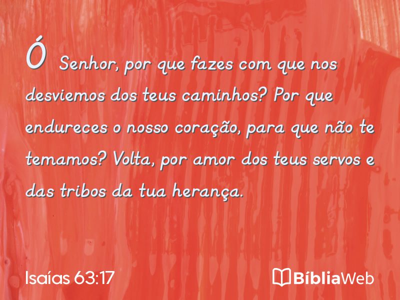 Isaías 63:17 em imagem para compartilhar