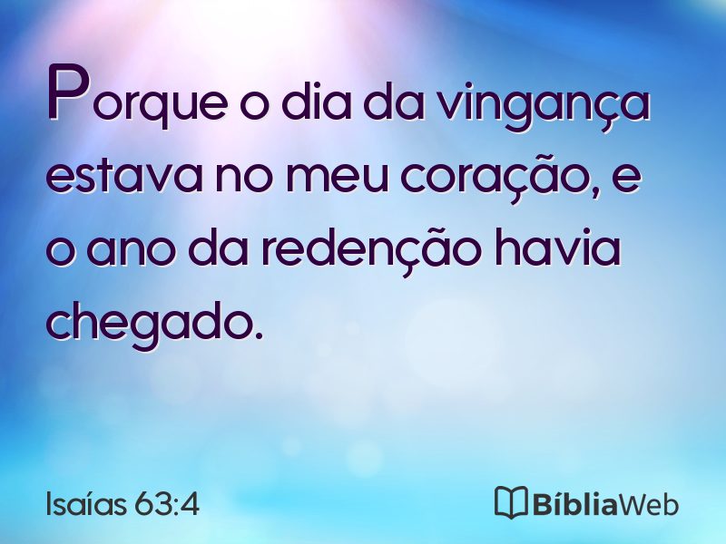 Isaías 63:4 em imagem para compartilhar