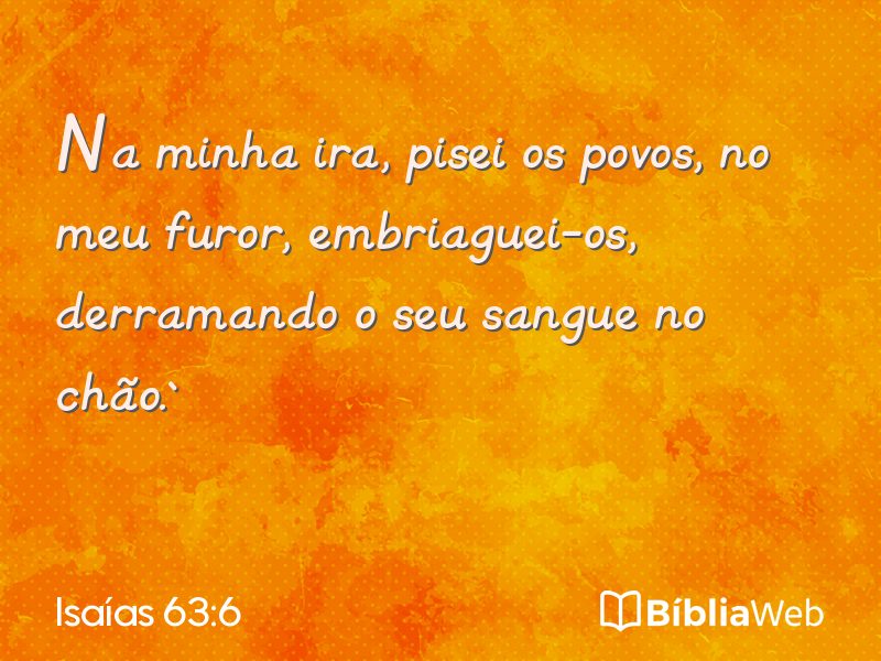 Isaías 63:6 em imagem para compartilhar