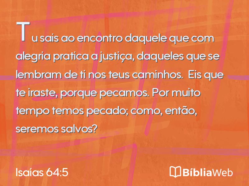 Isaías 64:5 em imagem para compartilhar